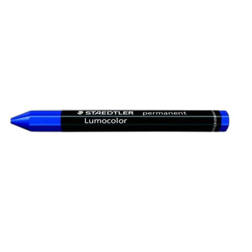 Jelölőkréta, mindenre író, vízálló (omnigraph), STAEDTLER "Lumocolor 236", kék