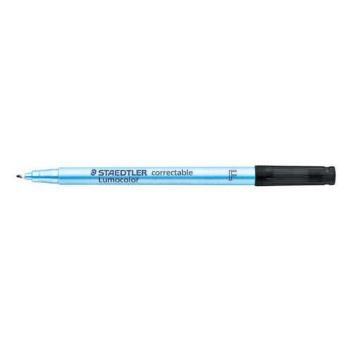 Alkoholmentes marker, OHP, 0,6 mm, STAEDTLER "Lumocolor® 305 F", fekete