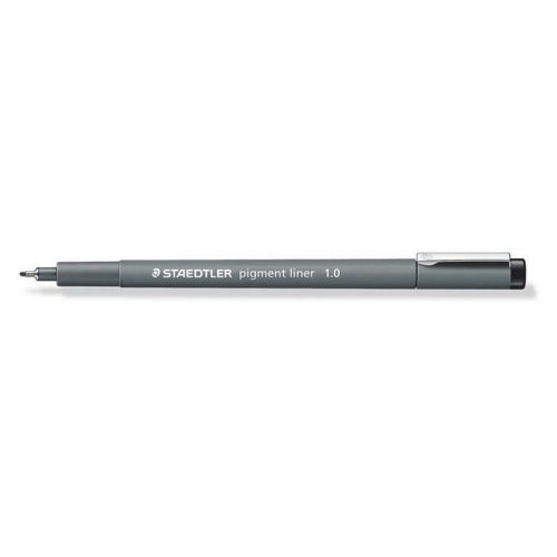 Tusfilc, 1 mm, STAEDTLER "Pigment Liner 308", fekete