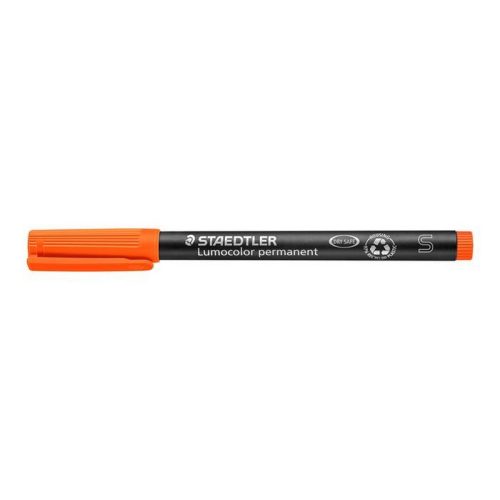 Alkoholos marker, OHP, 0,4 mm, STAEDTLER "Lumocolor® 313 S", narancssárga