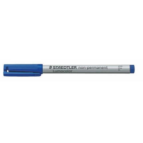 Alkoholmentes marker, OHP, 0,6 mm, STAEDTLER "Lumocolor 316 F", kék