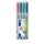 Alkoholmentes marker készlet, OHP, 0,6 mm, STAEDTLER "Lumocolor® 316 F", 4 különböző szín