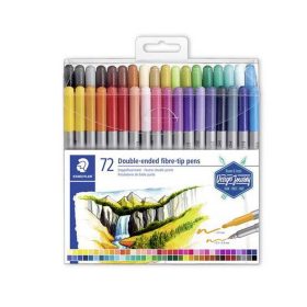   Rostirón készlet, 0,8/3,0 mm, kétvégű, STAEDTLER® "3200", 72 különböző szín