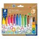 Filctoll készlet, 3 mm, háromszögletű, kimosható, STAEDTLER "Noris® jumbo 328-B", 12 külön...