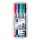 Alkoholos marker készlet, 0,6/1,5 mm, kúpos, kétvégű, STAEDTLER "Lumocolor® duo 348", 4 kü...