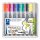 Flipchart marker vegyes készlet, 2/2-5 mm, STAEDTLER "Lumocolor® 356", 8 különböző szín