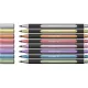 Metálfényű filctoll készlet, 1-2 mm, SCHNEIDER "Paint-It 020", 8 különböző szín