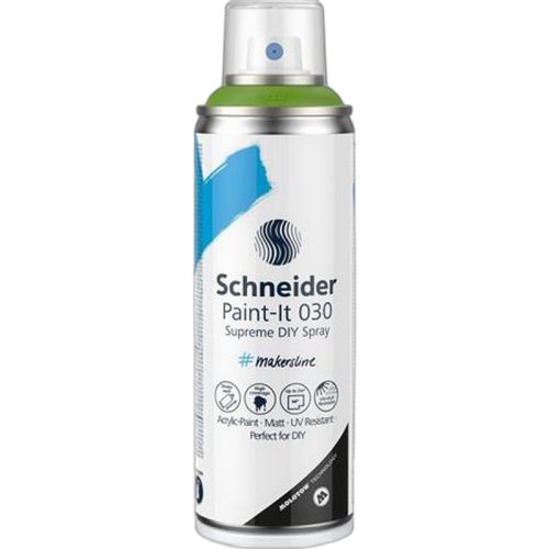 Akrilfesték spray, 200 ml, SCHNEIDER "Paint-It 030", zöld