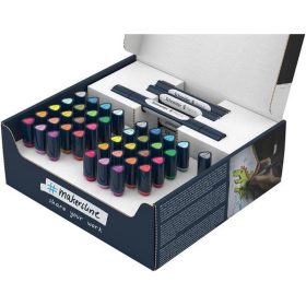   Kétvégű marker készlet, 52 darabos, SCHNEIDER "Paint-It 040 Twin marker Set 1", 20 különbö...