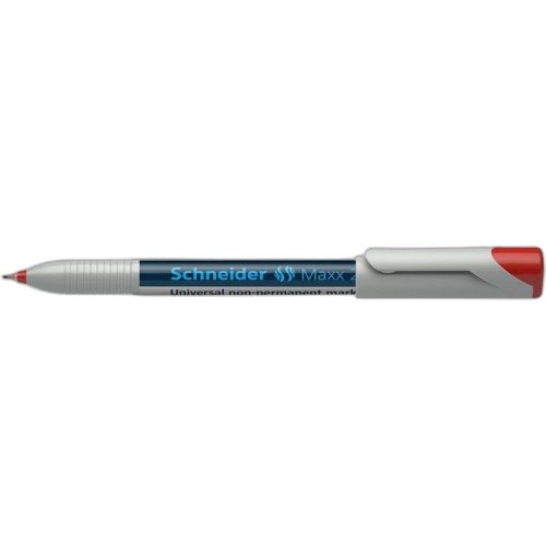 Alkoholmentes marker, OHP, 0,4 mm, SCHNEIDER "Maxx 221 S", piros