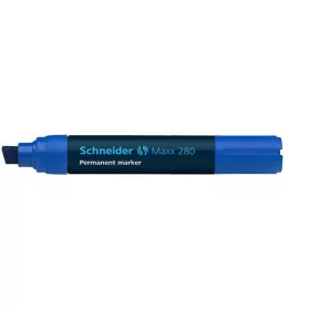   Alkoholos marker, 4-12 mm, vágott, SCHNEIDER "Maxx 280", kék