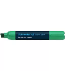   Alkoholos marker, 4-12 mm, vágott, SCHNEIDER "Maxx 280", zöld