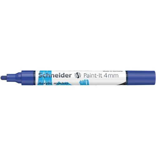 Akril marker, 4 mm, SCHNEIDER "Paint-It 320", kék