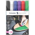  Akril marker készlet, 4 mm, SCHNEIDER "Paint-It 320", 6 különböző szín