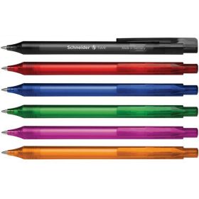   Golyóstoll, 0,5 mm, nyomógombos, SCHNEIDER "Fave", vegyes színek