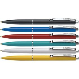   Golyóstoll, 0,5 mm, nyomógombos, vegyes tolltest, SCHNEIDER "K15", kék