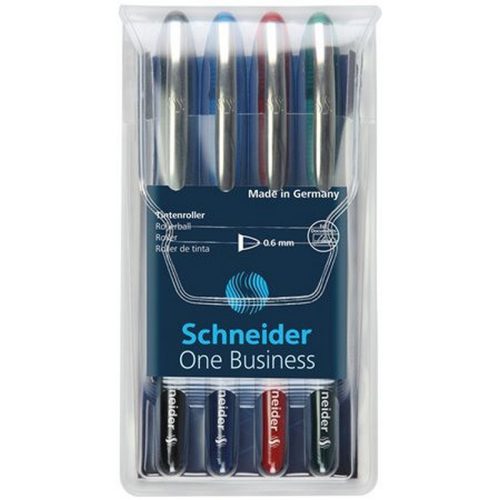 Rollertoll készlet, 0,6 mm, "SCHNEIDER "One Business", 4 szín