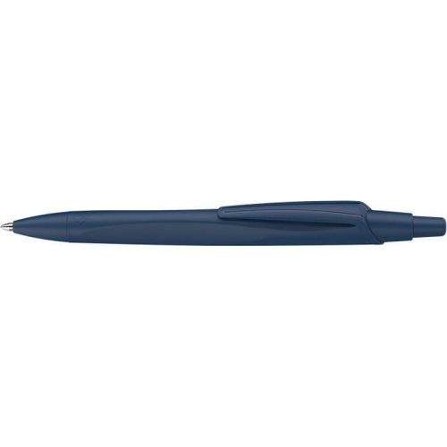 Golyóstoll, 0,5 mm, nyomógombos, sötétkék színű tolltest, SCHNEIDER Reco, kék
