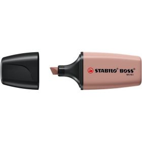   Szövegkiemelő, 1-4 mm, STABILO "Boss Mini Nature vibes", sötétbarna
