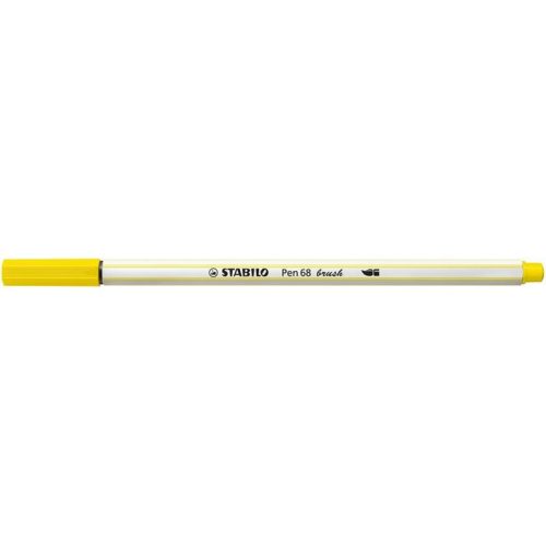 Ecsetirón, STABILO "Pen 68 brush", citromsárga
