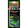   Színes ceruza készlet, hatszögletű, STABILO "GreenColors ARTY", 12 különböző szín