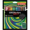 Színes Ceruza Készlet, Hatszögletű, Stabilo "Greencolors Arty", 24 Különböző Szín Színes Ceruza Készlet, Hatszögletű, Stabilo "Greencolors Arty", 24 Különböző Szín