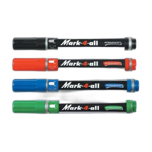 Alkoholos marker, 1,5-2,5 mm, kúpos, STABILO "Mark-4-all", fekete