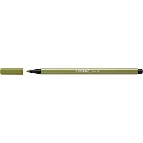 Rostirón, 1 mm, STABILO "Pen 68", sárzöld