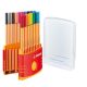 Tűfilc készlet, 0,4 mm, STABILO "Point 88 ColorParade", 20 különböző szín