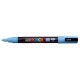 Dekormarker, 0,9-1,3 mm, UNI "Posca PC-3M", égszínkék
