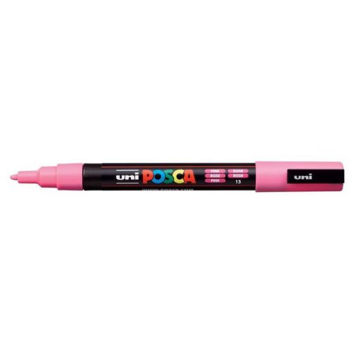 Dekormarker, 0,9-1,3 mm, UNI "Posca PC-3M", rózsaszín