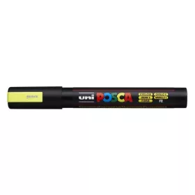   Dekormarker, 1,8-2,5 mm, UNI "Posca PC-5M", fluor sárga