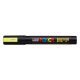 Dekormarker, 1,8-2,5 mm, UNI "Posca PC-5M", fluor sárga
