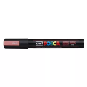   Dekormarker, 1,8-2,5 mm, UNI "Posca PC-5M", metálpiros