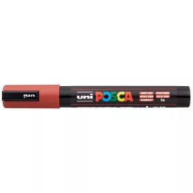   Dekormarker, 1,8-2,5 mm, UNI "Posca PC-5M", rubin vörös