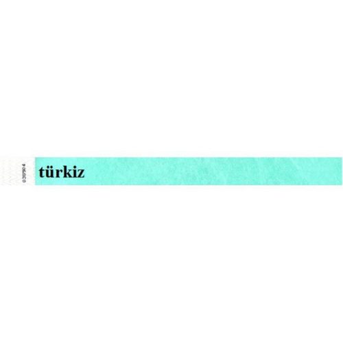 Karszalag, 3/4", tyvek, türkiz