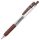Zseléstoll, 0,33 mm, nyomógombos, ZEBRA "Sarasa Clip", barna