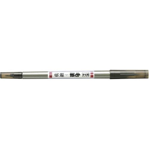 Ecsetirón, kétvégű, ZEBRA "D-502", fekete