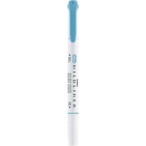 Szövegkiemelő, 1,0/3,5 mm, kétvégű, ZEBRA "Mildliner Warm", füstkék