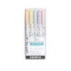Szövegkiemelő készlet, 1,4/4 mm, kétvégű, ZEBRA "Mildliner Highlighter Gentle", 5 különböz...