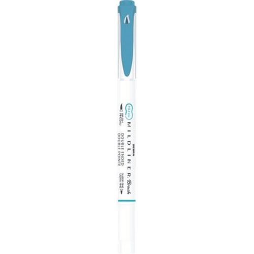 Ecsetirón, kétvégű ZEBRA "Mildliner Warm", füstkék