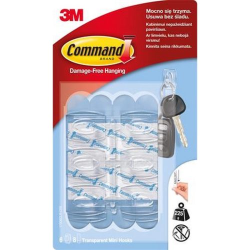 Mini műanyag akasztó, 3M SCOTCH "Command"