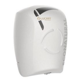   Toalettpapír adagoló, 26,4x20,2x20,2 cm, LUCART "EcoNatural Flow", fehér