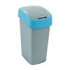  Billenős szelektív hulladékgyűjtő, műanyag, 45 l, CURVER, kék/szürke