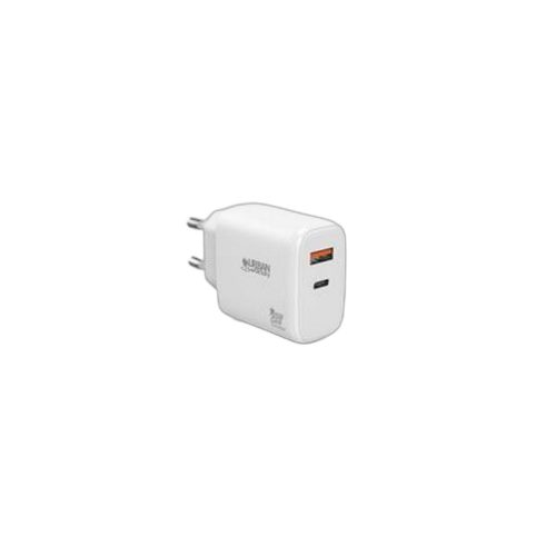 Hálózati töltő, 1xUSB-A (12W), 1xUSB-C (45W), URBAN FACTORY