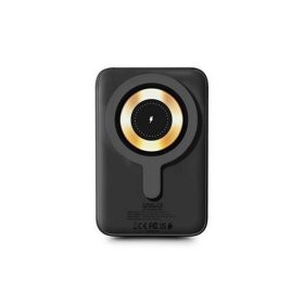   Mágneses powerbank, vezeték nélküli, 10K mAh, URBAN FACTORY, szénfekete