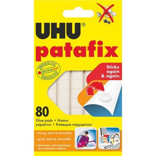 Gyurmaragasztó, 80 kocka/csomag, UHU "Patafix"