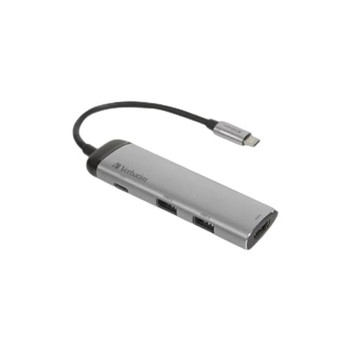 USB elosztó-HUB, USB-C/USB 3.0/HDMI, VERBATIM