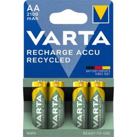   Tölthető elem, AA, ceruza, újrahasznosított, 4x2100 mAh, VARTA