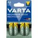 Tölthető elem, AA, ceruza, újrahasznosított, 4x2100 mAh, VARTA